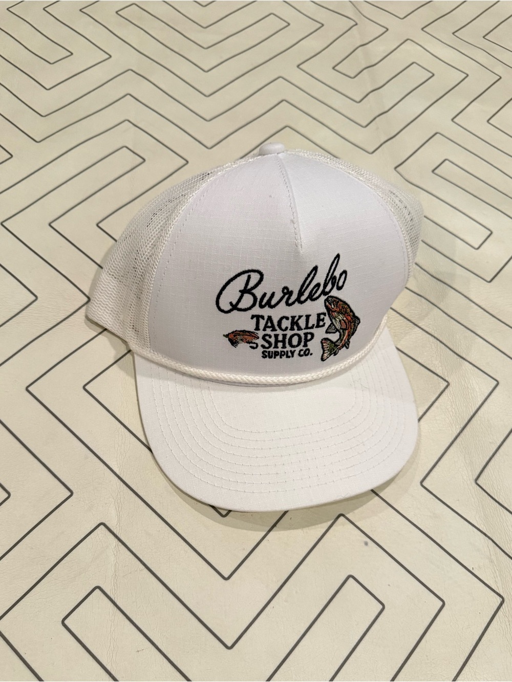 NWT Burlebo White Mesh Hat